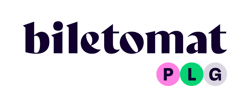 Logotyp, czarny napis z literami wpisanymi w koła